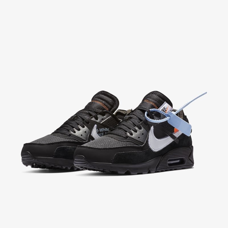 Black/cone' off-white x clearance nike air max 90